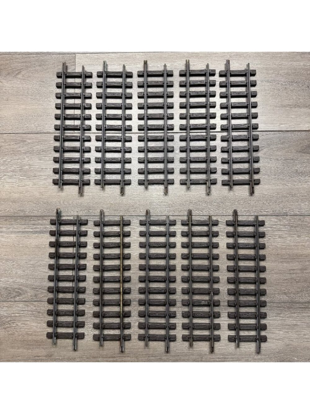 LGB LGB Lehmann 10000 G Scale Straight Track 300mm 12in Brass Lot of 10  Germany
